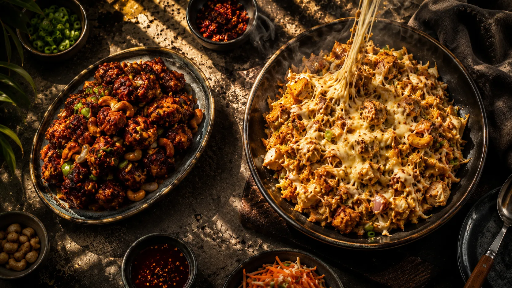 Vegetable Cheese Kottu served at Little Lion Kitchen, London, ON
